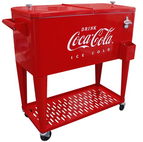 red metal cooler box|outdoor cooler boxes.